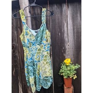 Y2K Asymmetrical Tank Dress Paris Hilton Style Size L